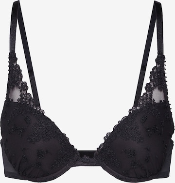 PASSIONATA Push-up Bra 'White Nights' in Black: front