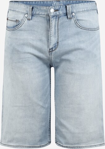 s.Oliver Shorts 'CASBY RELAXED' in Blauw: voorkant