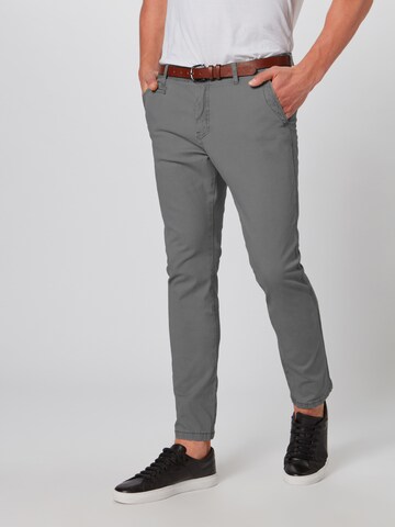 INDICODE JEANS Regular Chino 'Nelson' in Grijs