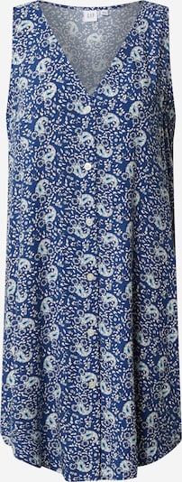 GAP Haljina 'V-SL BTN SHFT DRESS' u sivkasto plava / svijetloplava / bijela, Pregled proizvoda