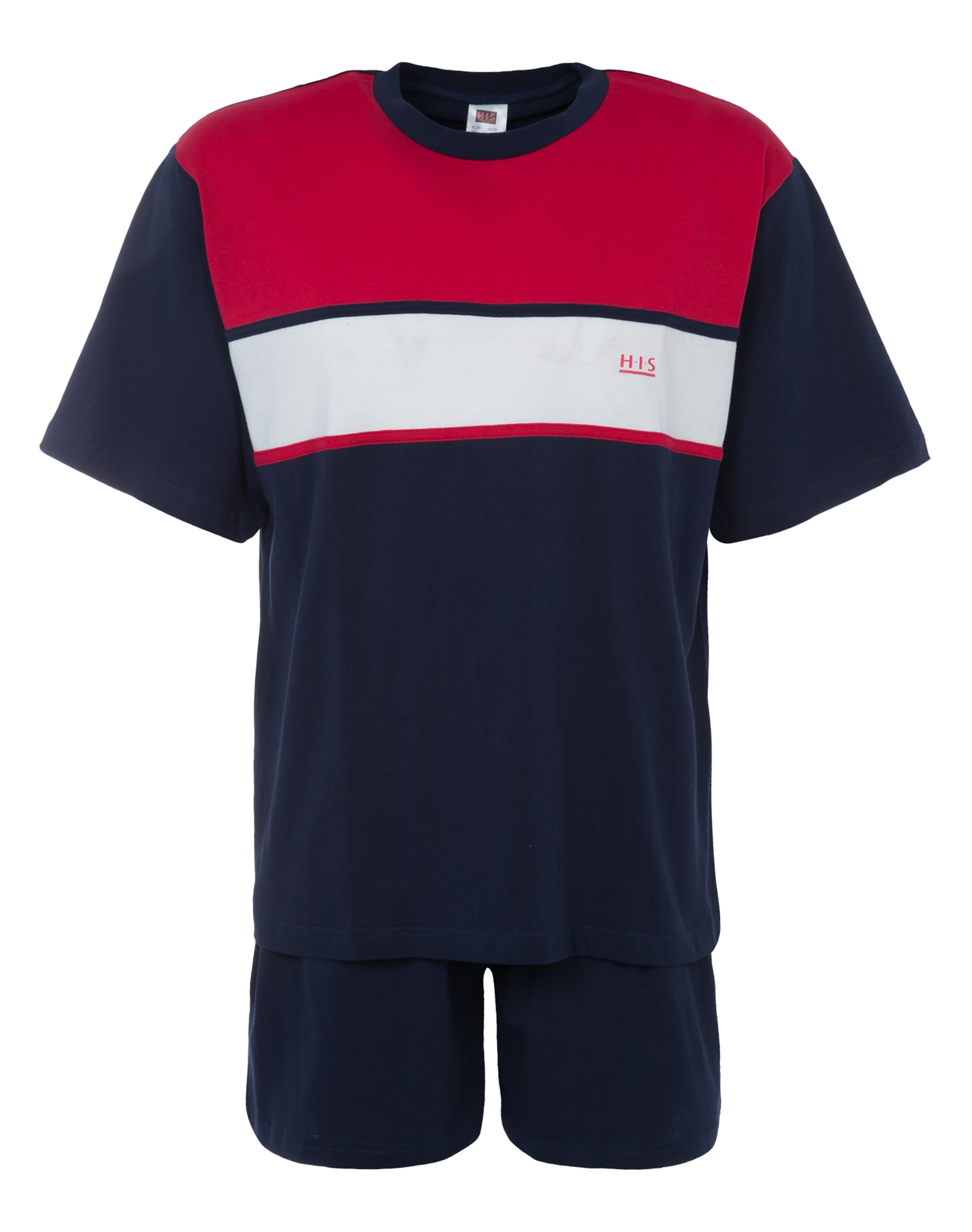 H.I.S Krátke pyžamo - Modrá: predná strana