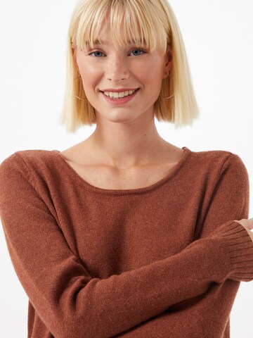 VILA Strickkleid in Braun