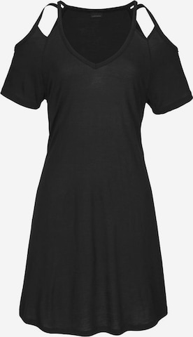 LASCANA Plážové šaty – černá: přední strana