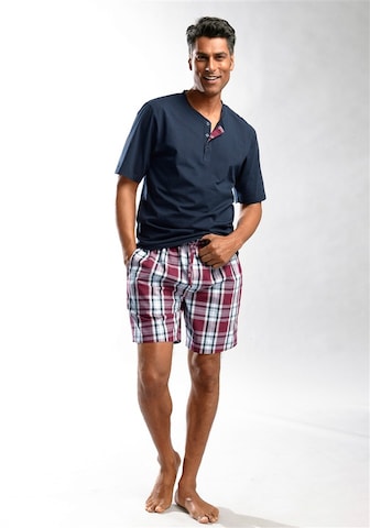 H.I.S Short Pajamas in Blue: front