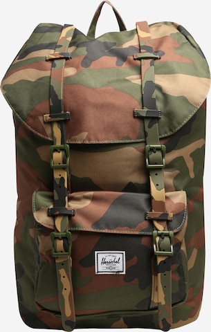 Herschel Backpack 'Little America' in Green: front