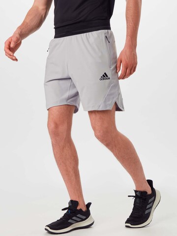 ADIDAS SPORTSWEAR Regular Sportbroek in Grijs: voorkant