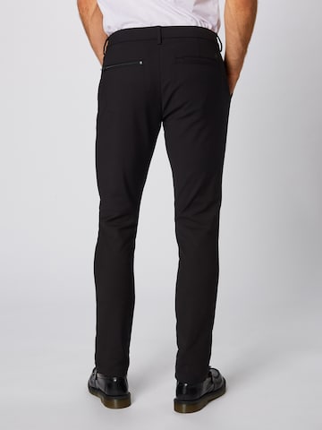 Casual Friday Slimfit Hose 'Philip' in Schwarz: zadná strana