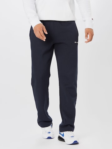 Regular Pantaloni de la Champion Authentic Athletic Apparel pe albastru: față