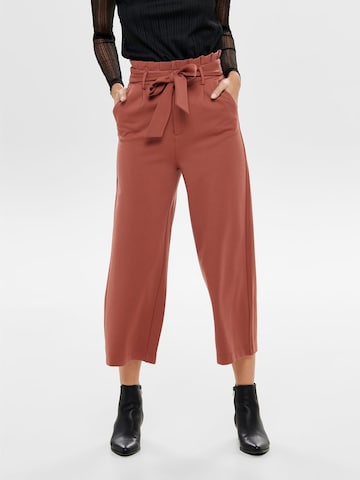 ONLY Wide leg Pleat-Front Pants in Red: front