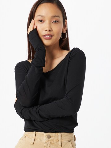 ARMEDANGELS Shirt 'Einia' in Black: front