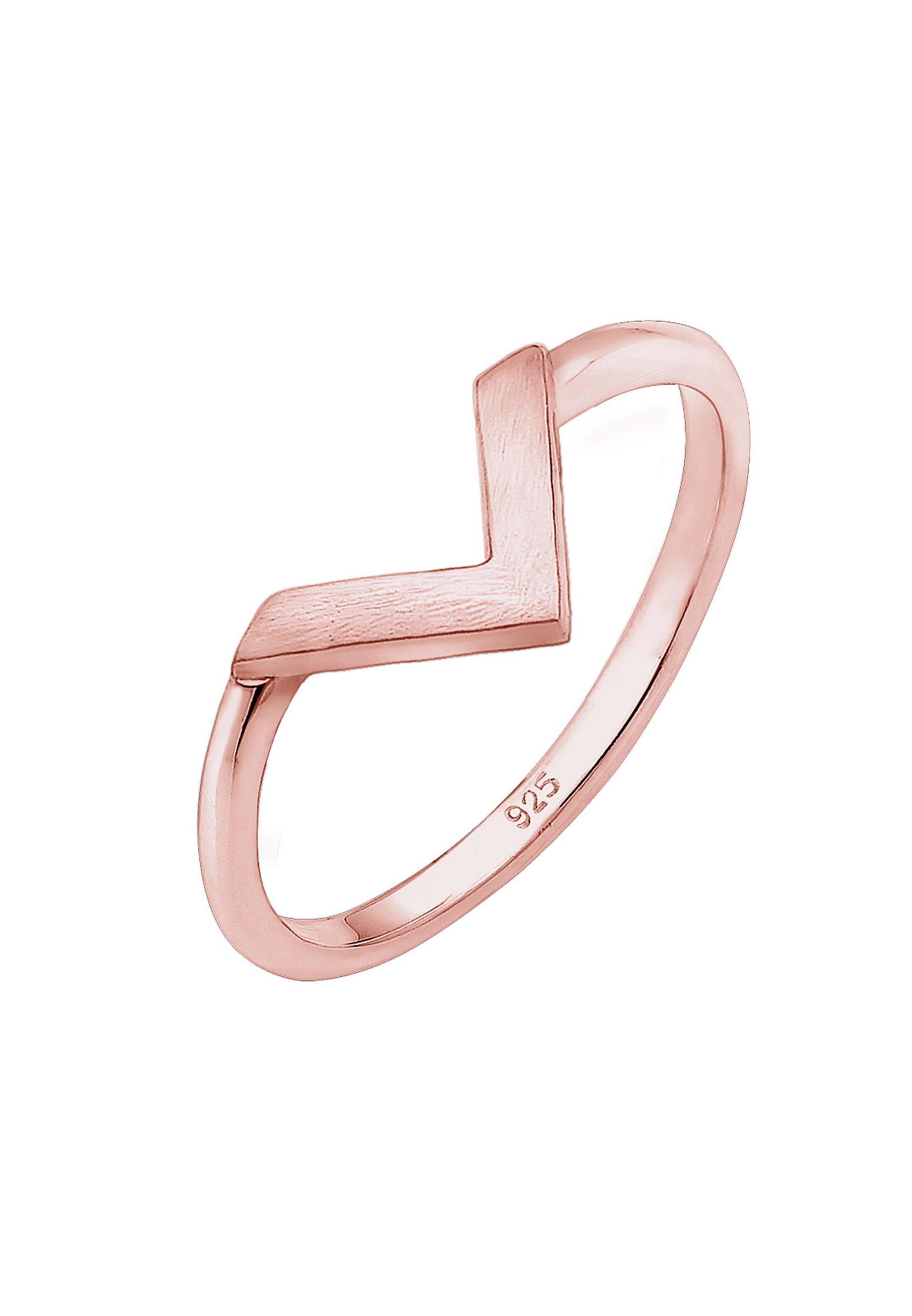 ELLI Ring 'Geo' in Goud: voorkant