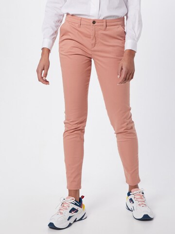 Coupe slim Pantalon chino 'Paris' ONLY en rose : devant