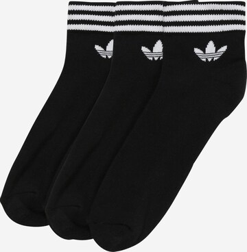 Regular Chaussettes 'Island Club Trefoil' ADIDAS ORIGINALS en noir : devant