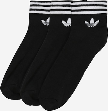 ADIDAS ORIGINALS - regular Calcetines 'Island Club Trefoil' en negro: frente