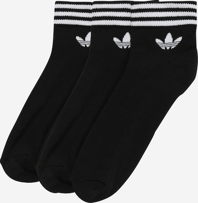 ADIDAS ORIGINALS Chaussettes 'Island Club Trefoil' en noir / blanc, Vue avec produit