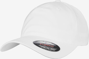 Casquette Flexfit en blanc : devant