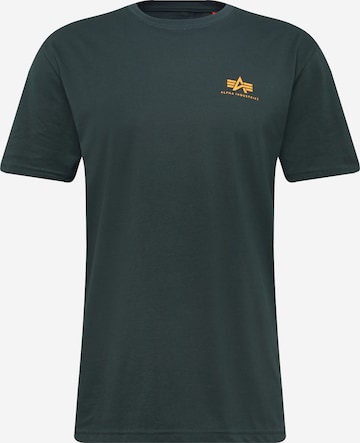 T-Shirt ALPHA INDUSTRIES en vert : devant