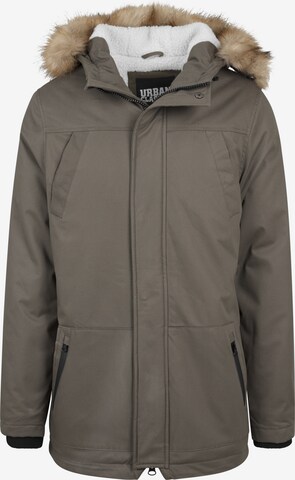 Urban Classics Téli parka - zöld: elől