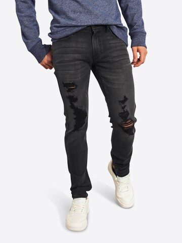 HOLLISTER Regular Jeans in Black: front