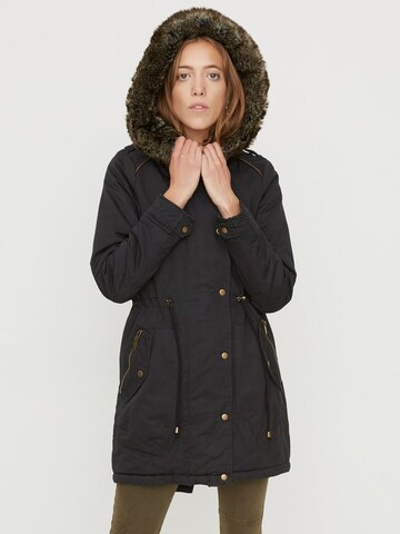 VERO MODA Winterparka 'Missy' in Zwart: voorkant