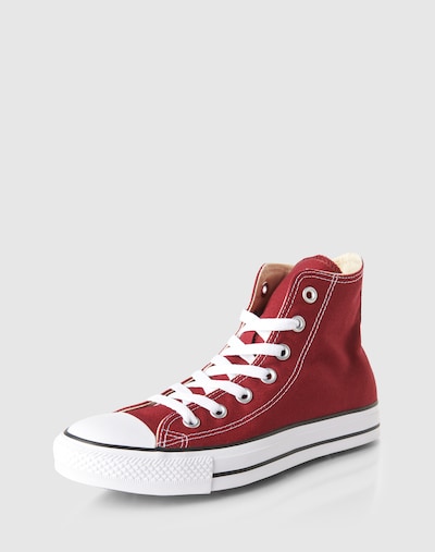 CONVERSE Baskets hautes en rouge foncé / blanc | ABOUT YOU