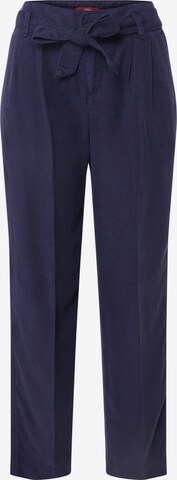 s.Oliver Loose fit Pleat-Front Pants in Blue: front