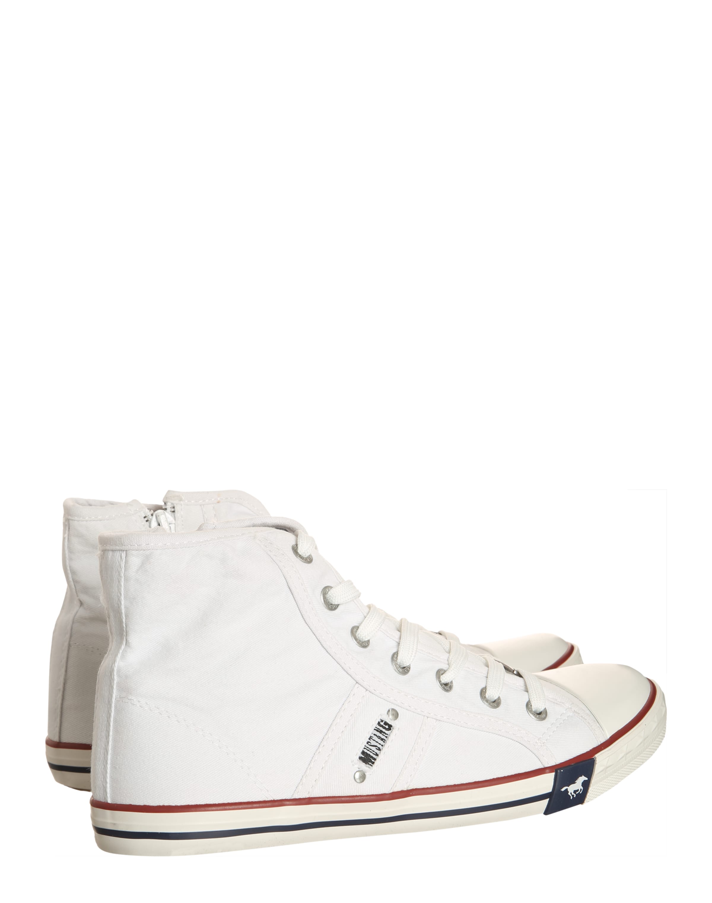 MUSTANG Високи маратонки в бяло