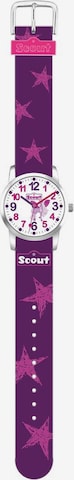 SCOUT Uhr in Lila: front