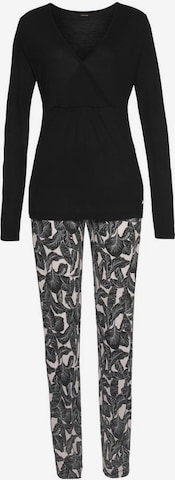 LASCANA Pajama in Black: front