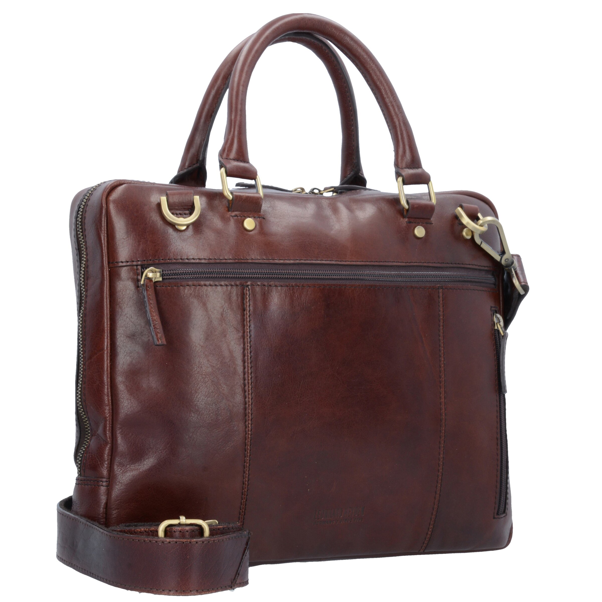 LEONHARD HEYDEN Document Bag 'Cambridge' in Brown