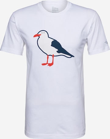 Cleptomanicx T-Shirt 'Gull' in Weiß: predná strana