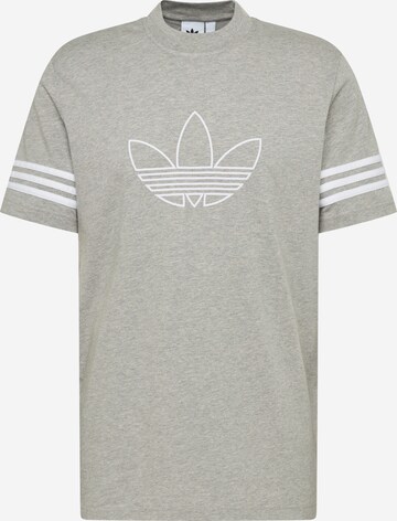 ADIDAS ORIGINALS Shirt 'Outline' in Grijs: voorkant