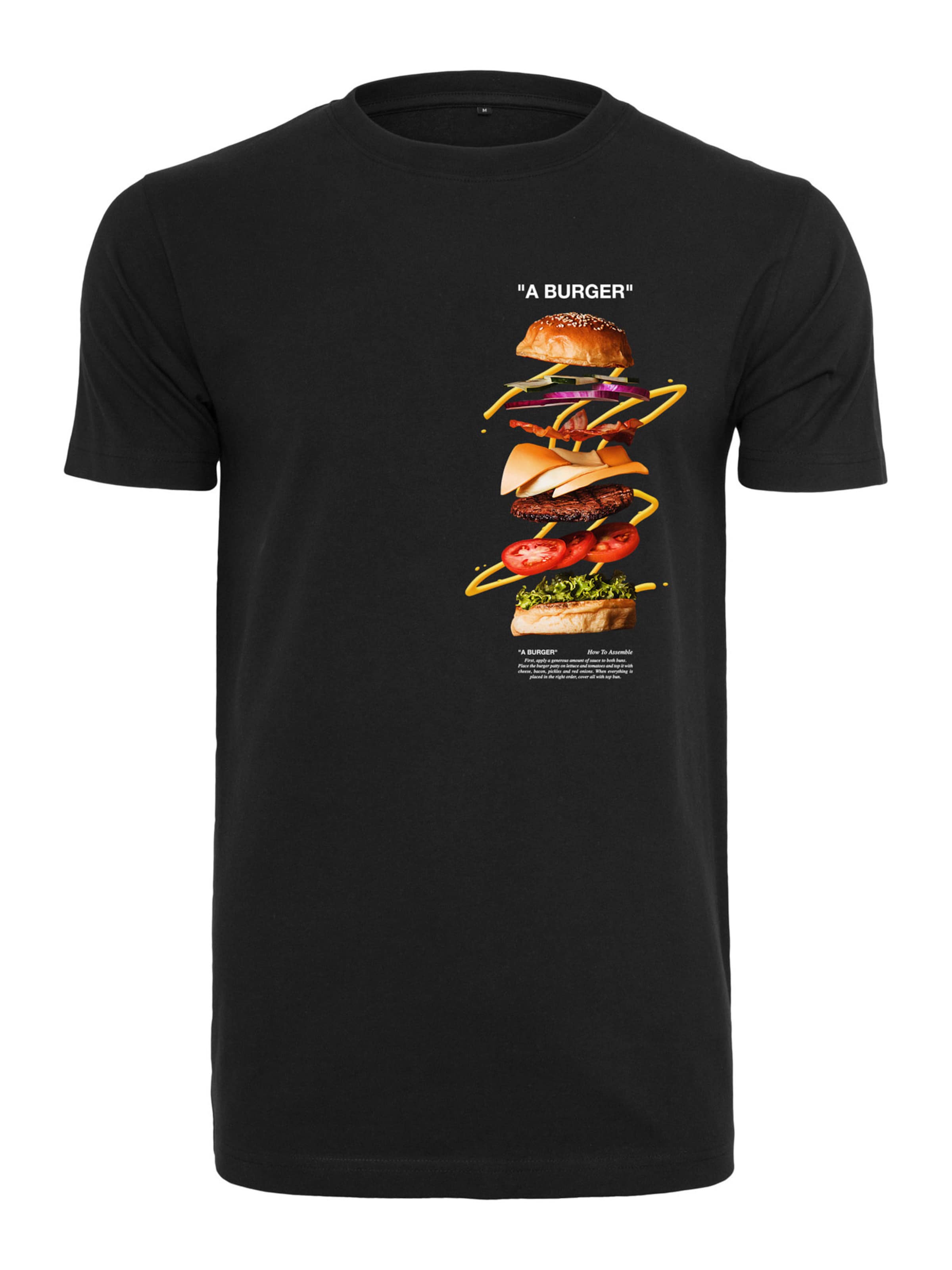 Mister Tee Regular Fit Bluser & t-shirts 'A Burger' i sort: forside