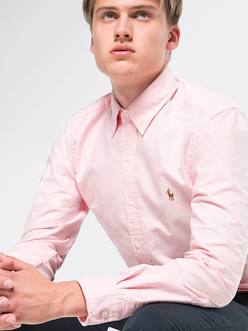 Polo Ralph Lauren Slim Fit Hemd in Pink