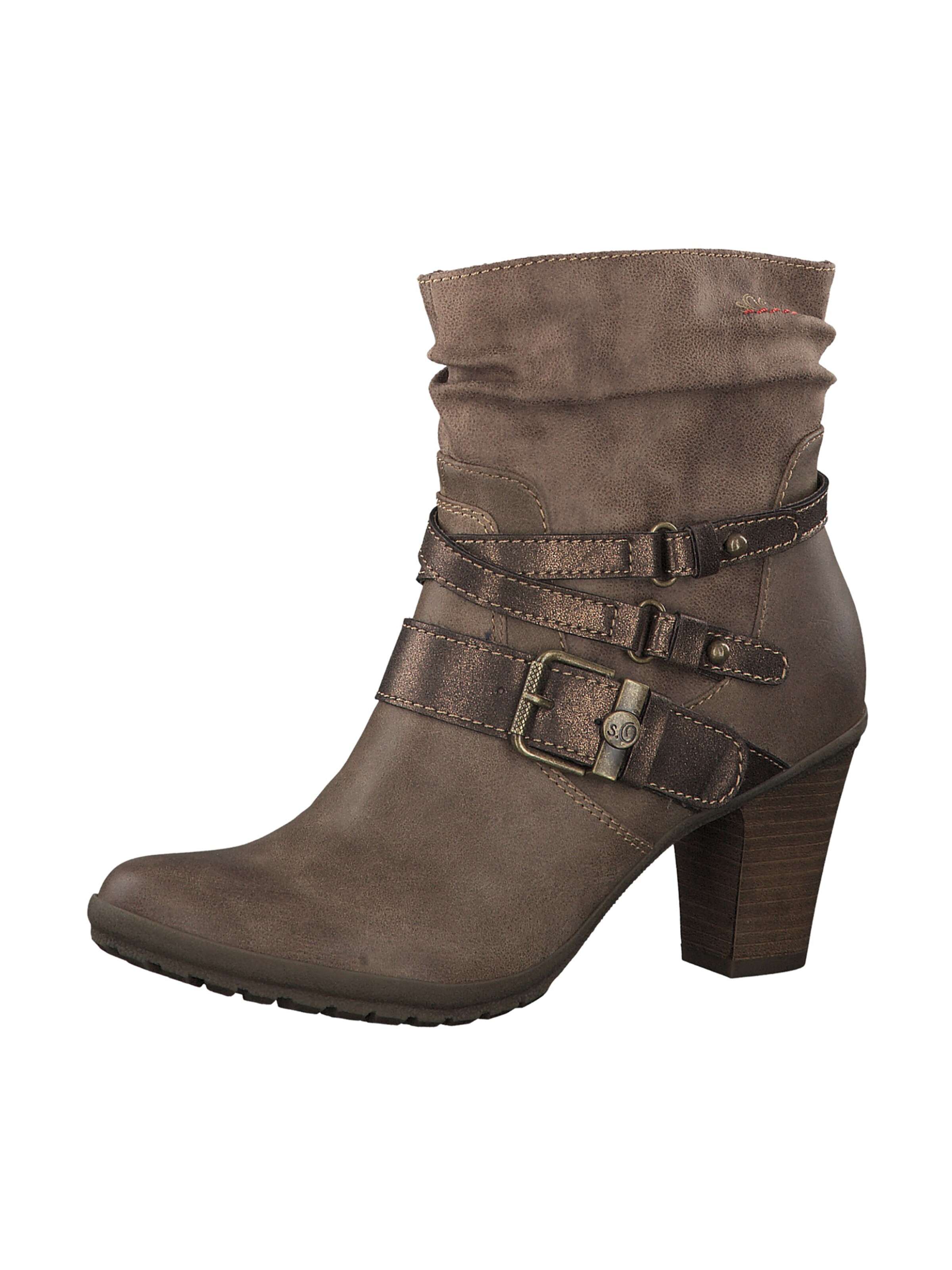 s.Oliver - Enkellaarsjes in de kleur Lichtbeige