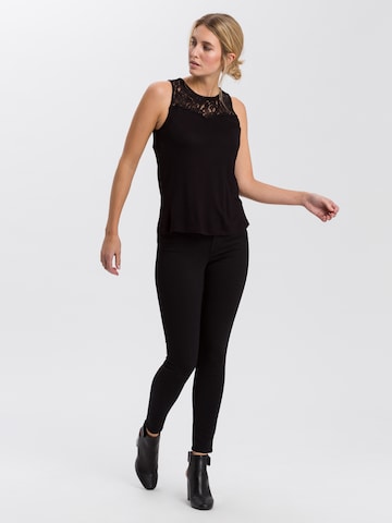CROSS JEANS Skinny Jeans 'Judy' in Black: front