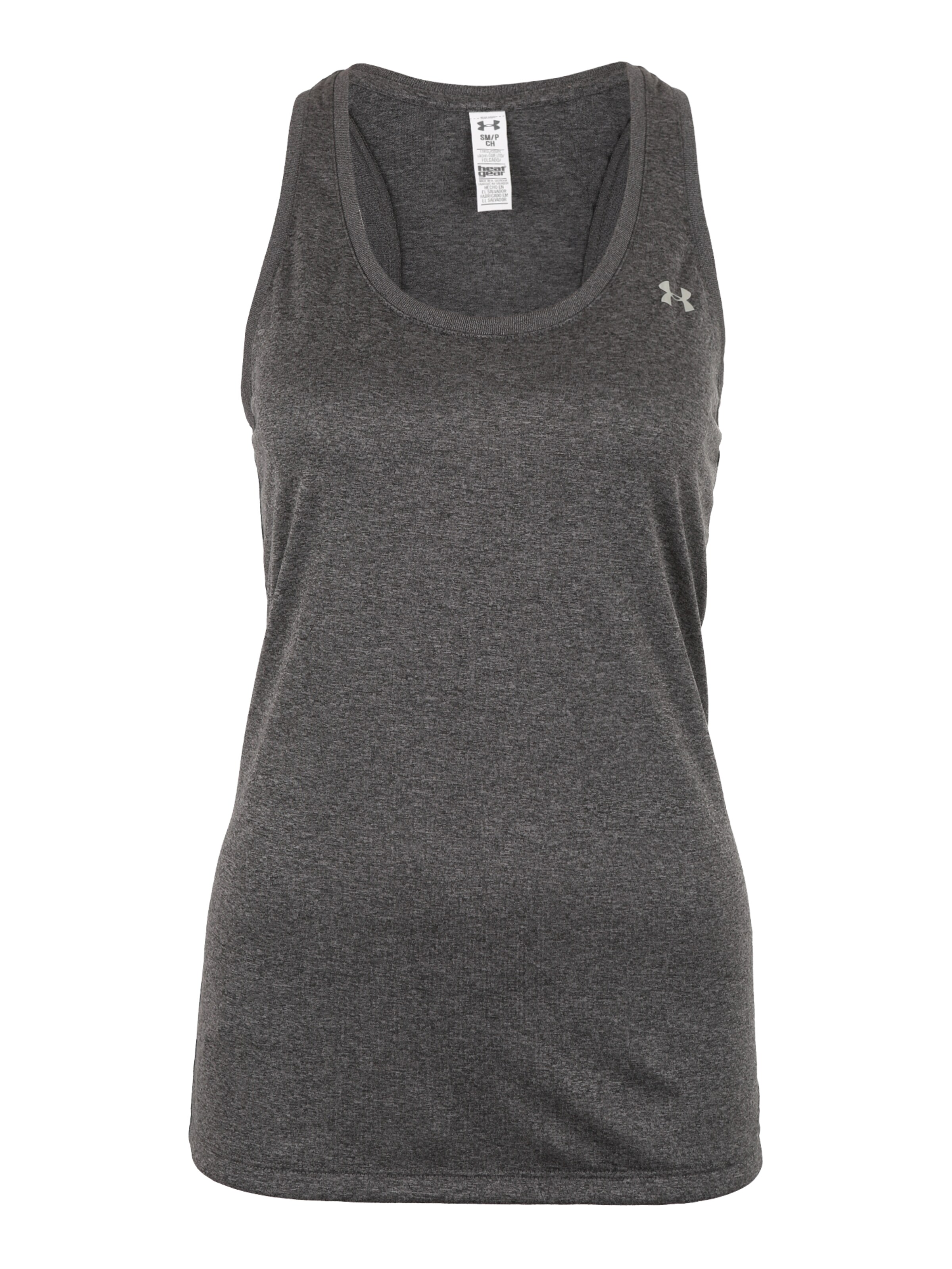 UNDER ARMOUR - Sporttop 'Tech Solid' in de kleur Donkergrijs