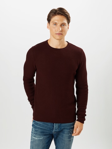 JACK & JONES Regular fit Πουλόβερ 'Carlos' σε λιλά: μπροστά