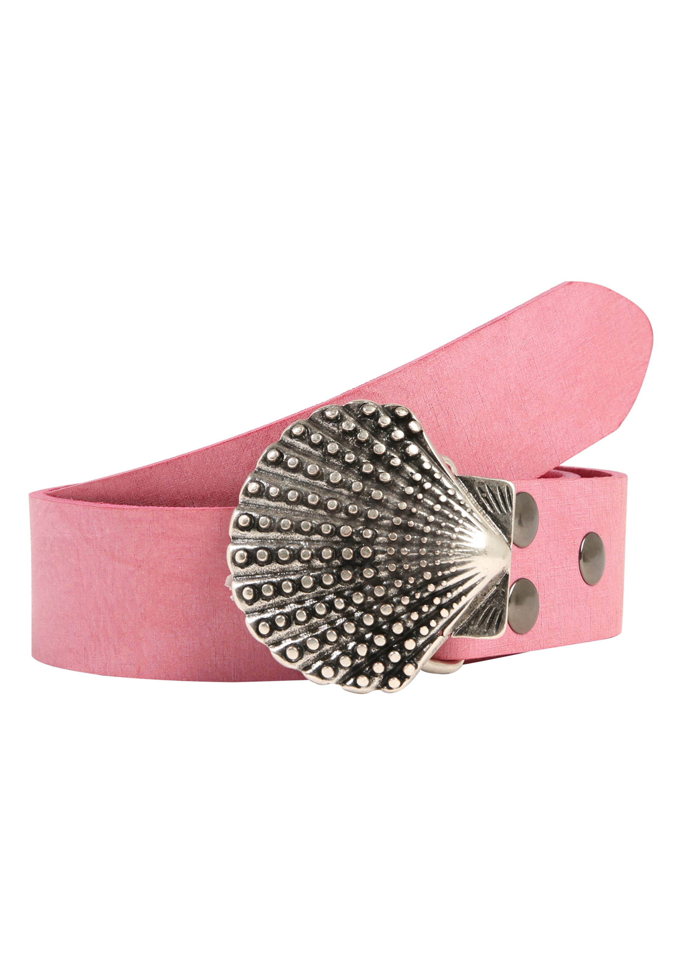RETTUNGSRING by showroom 019° Belt 'Muschel' in Pink: front