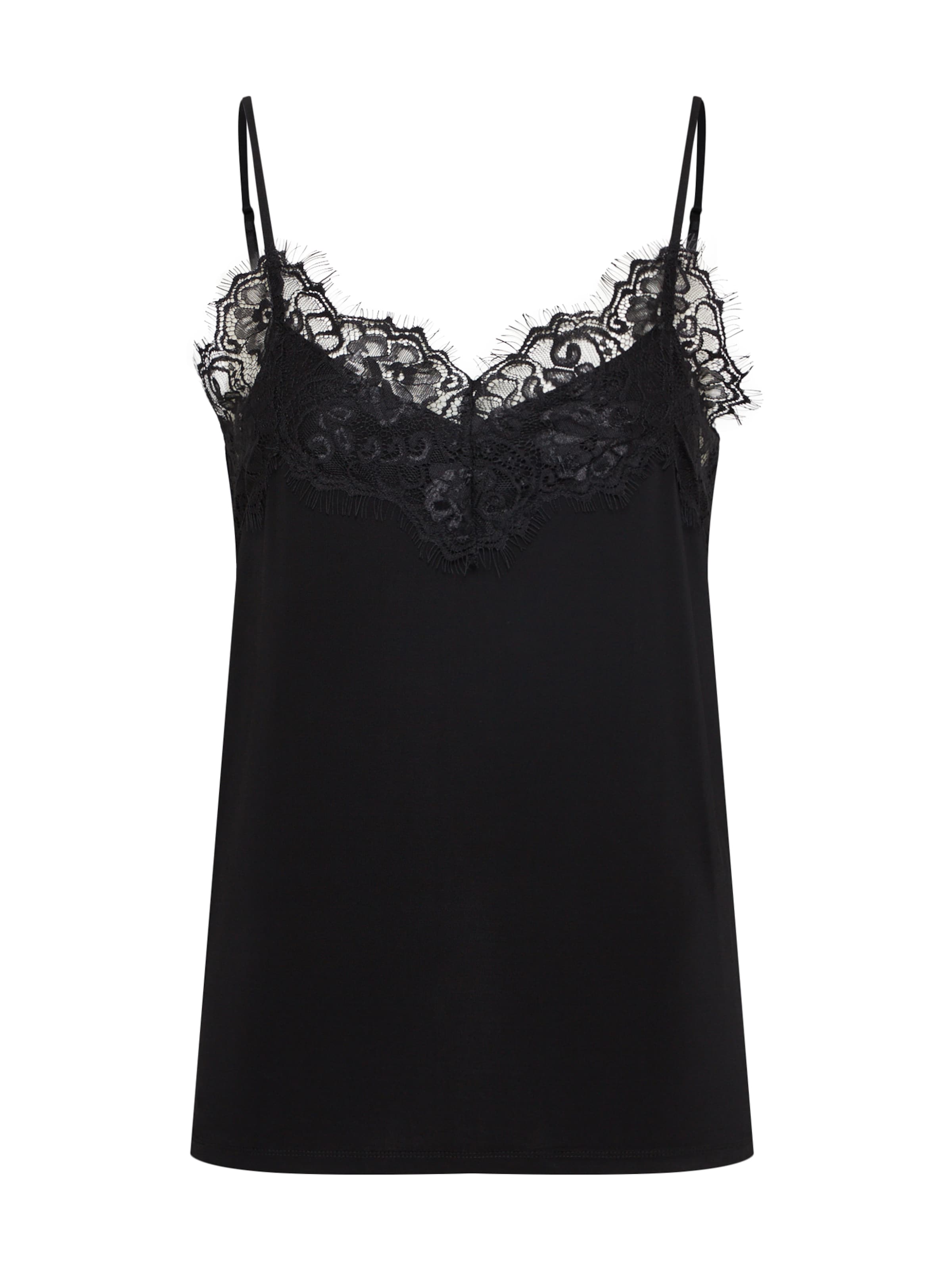SOAKED IN LUXURY Top 'CLARA' in Schwarz: Vorderseite