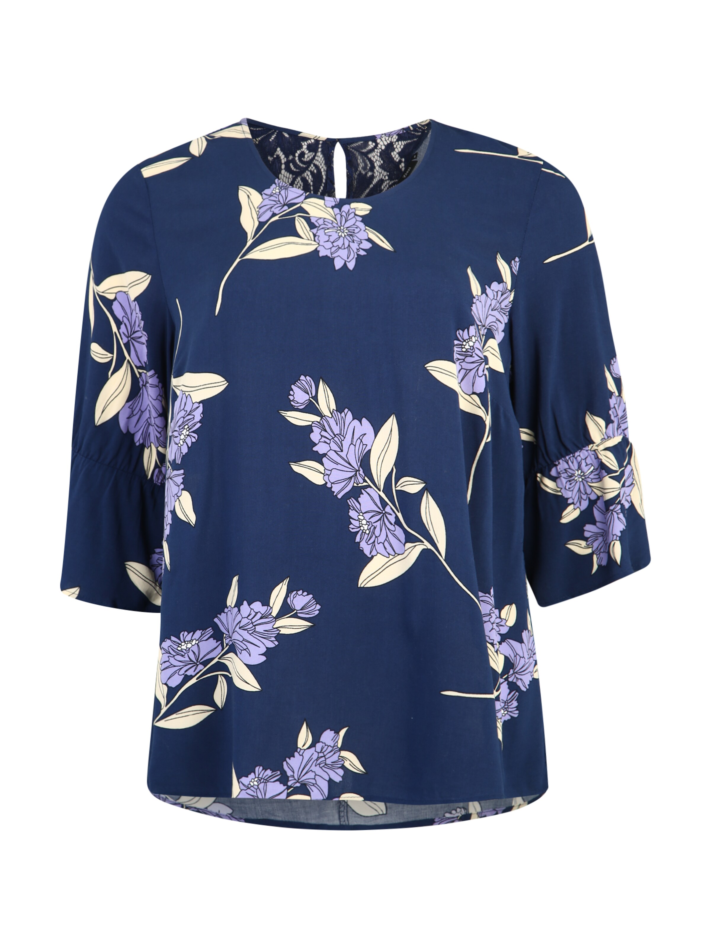 Zizzi - Blouse 'VVEGA' in de kleur Blauw
