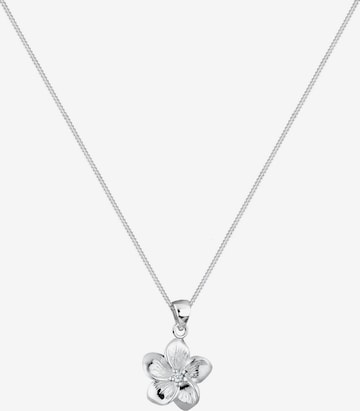 ELLI PREMIUM Necklace 'Frangipani Blüte' in Silver