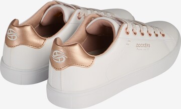 Sneaker low de la Dockers by Gerli pe alb: spate