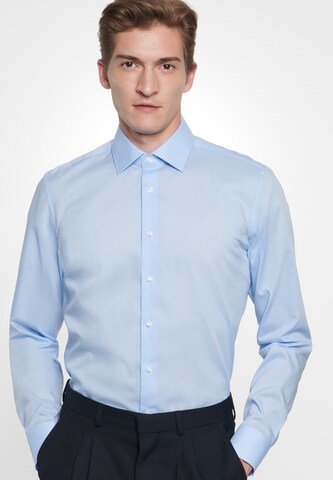 SEIDENSTICKER Slim fit Business shirt 'Slim' in Blue: front