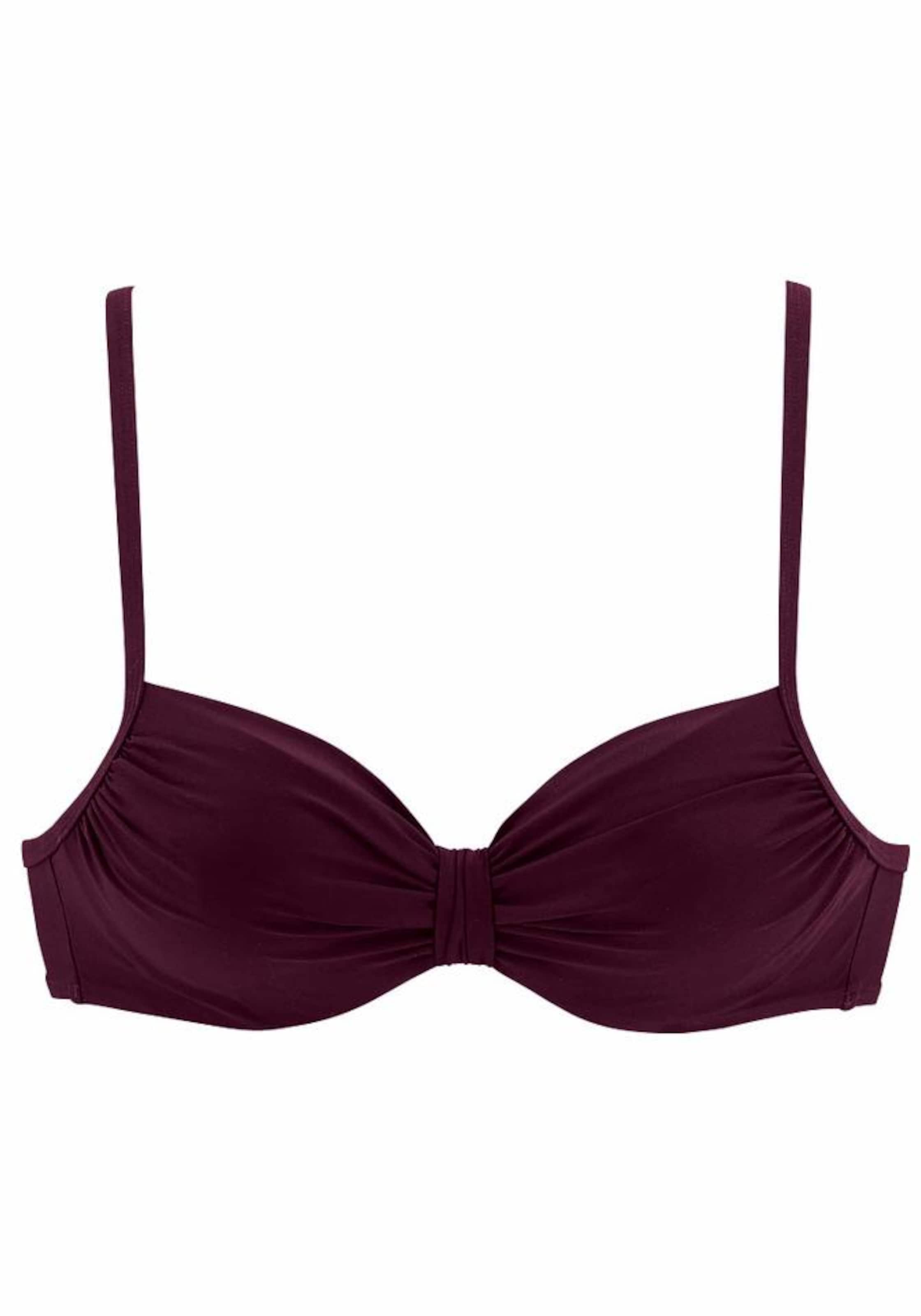 LASCANA Бюстгальтер под футболку Верх бикини 'Kati' в Красный: спереди