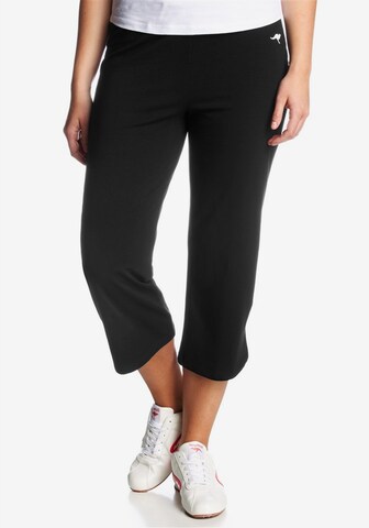 KangaROOS Regular Workout Pants in Black: front