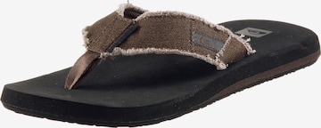 QUIKSILVER T-bar sandals 'Monkey Abiss' in Brown: front