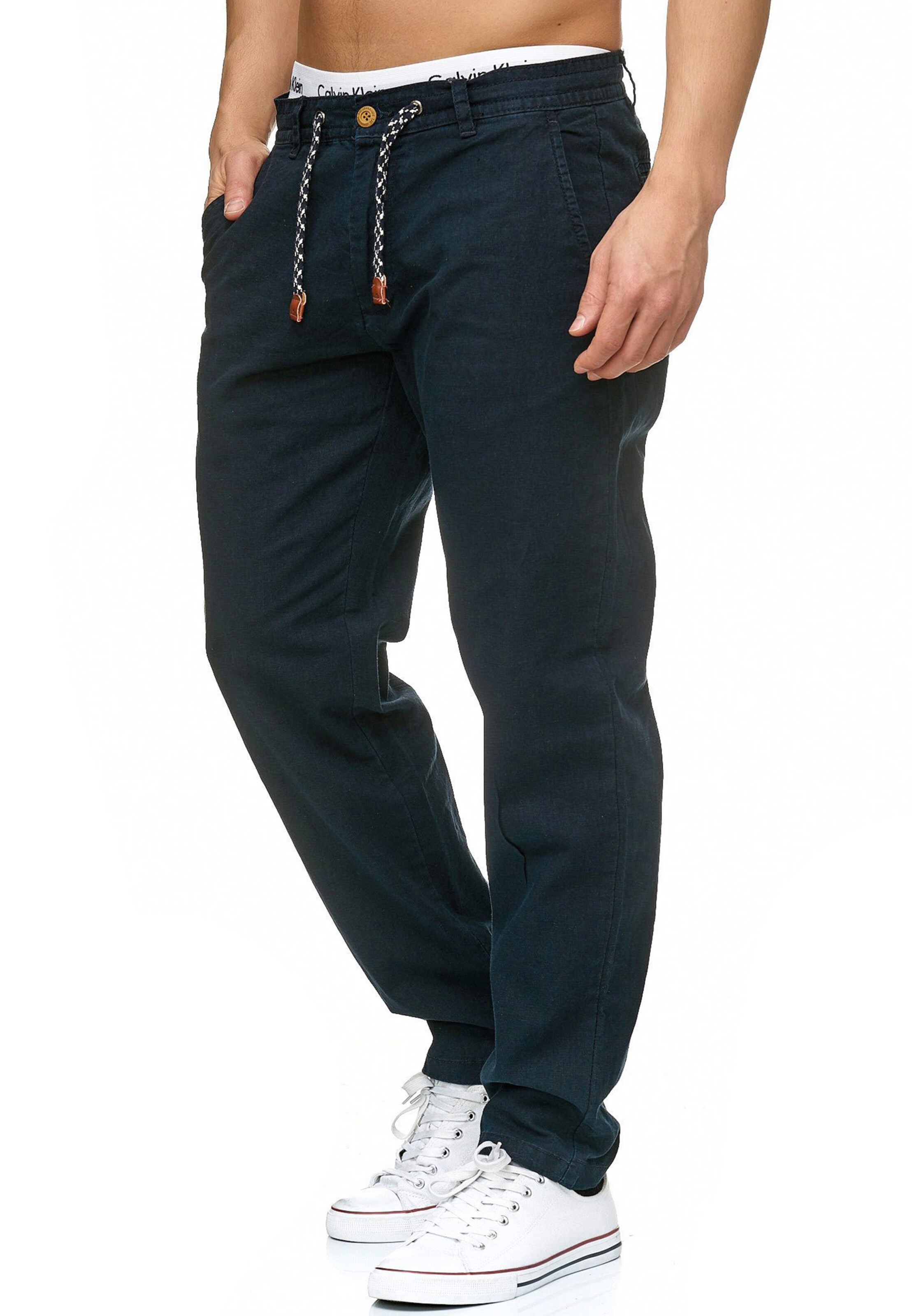 INDICODE JEANS Regular Chino 'Veneto' in Blauw