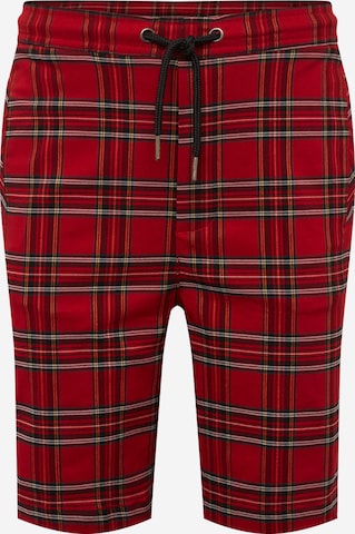 Urban Classics Regular Pants in Red: front