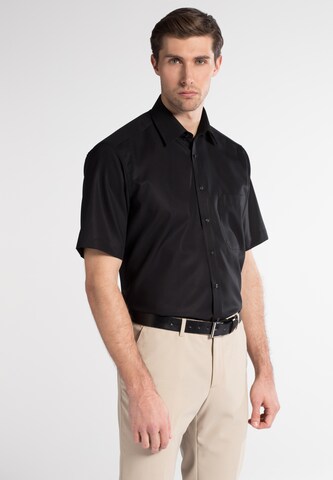 ETERNA Comfort fit Overhemd in Zwart: voorkant